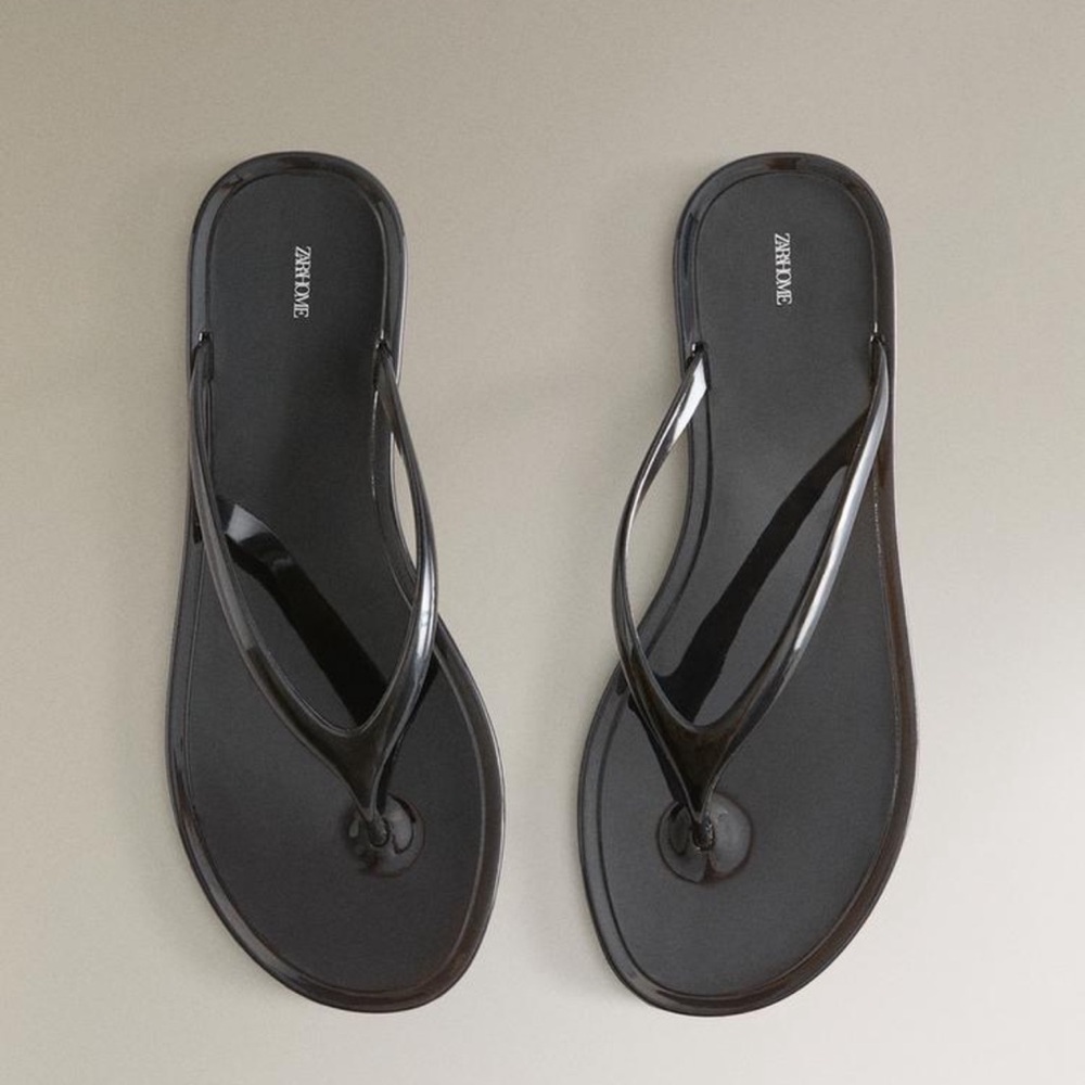 Zara home flat JELLY sandal flip flop - Christopher esber look alike